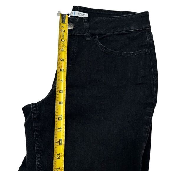 Riders by Lee Mid Rise Boot Cut Jeans Midrise Black Bootcut Jeans Casual Fall - Picture 10 of 11